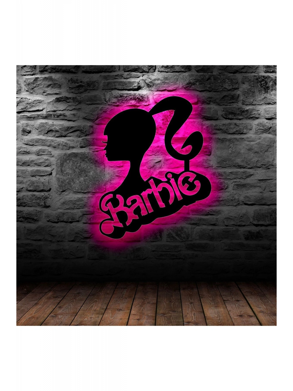 Duvar Dekoru Led Işıklı Barbie Ful Rgb Ful Aydınlatmalı