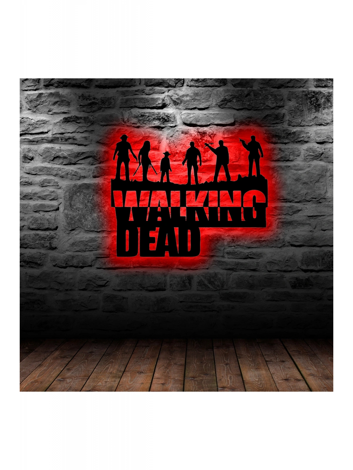 Duvar Dekoru Led Işıklı The Walking Of Dead Ful RGB Ful Aydınlatmalı