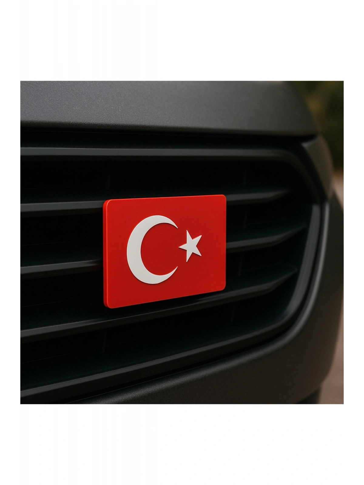 Türk Bayrağı Pleksi Panjur Arması Vidalı