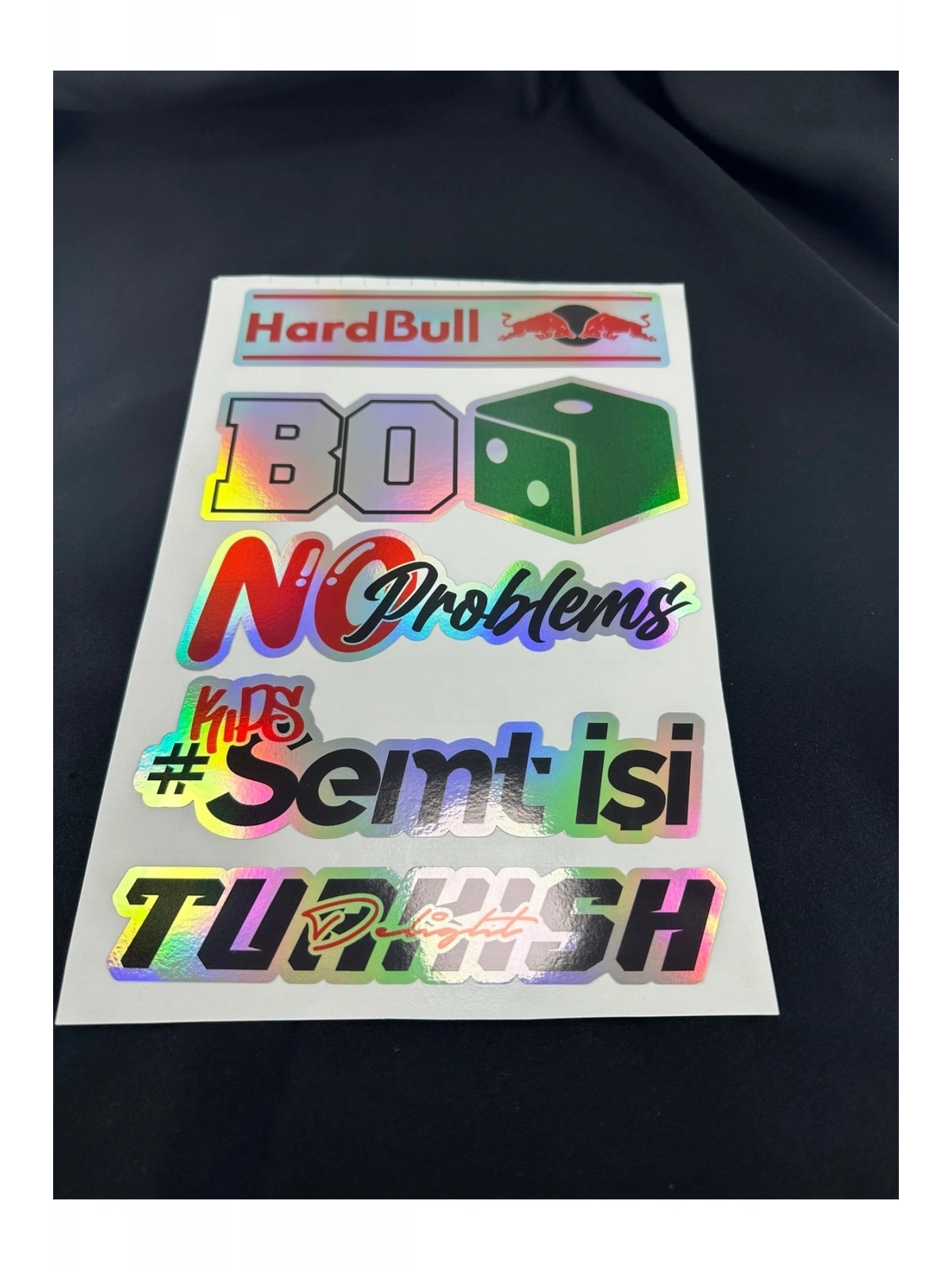 Hologram Arka Cam Sticker Etiket Model 001