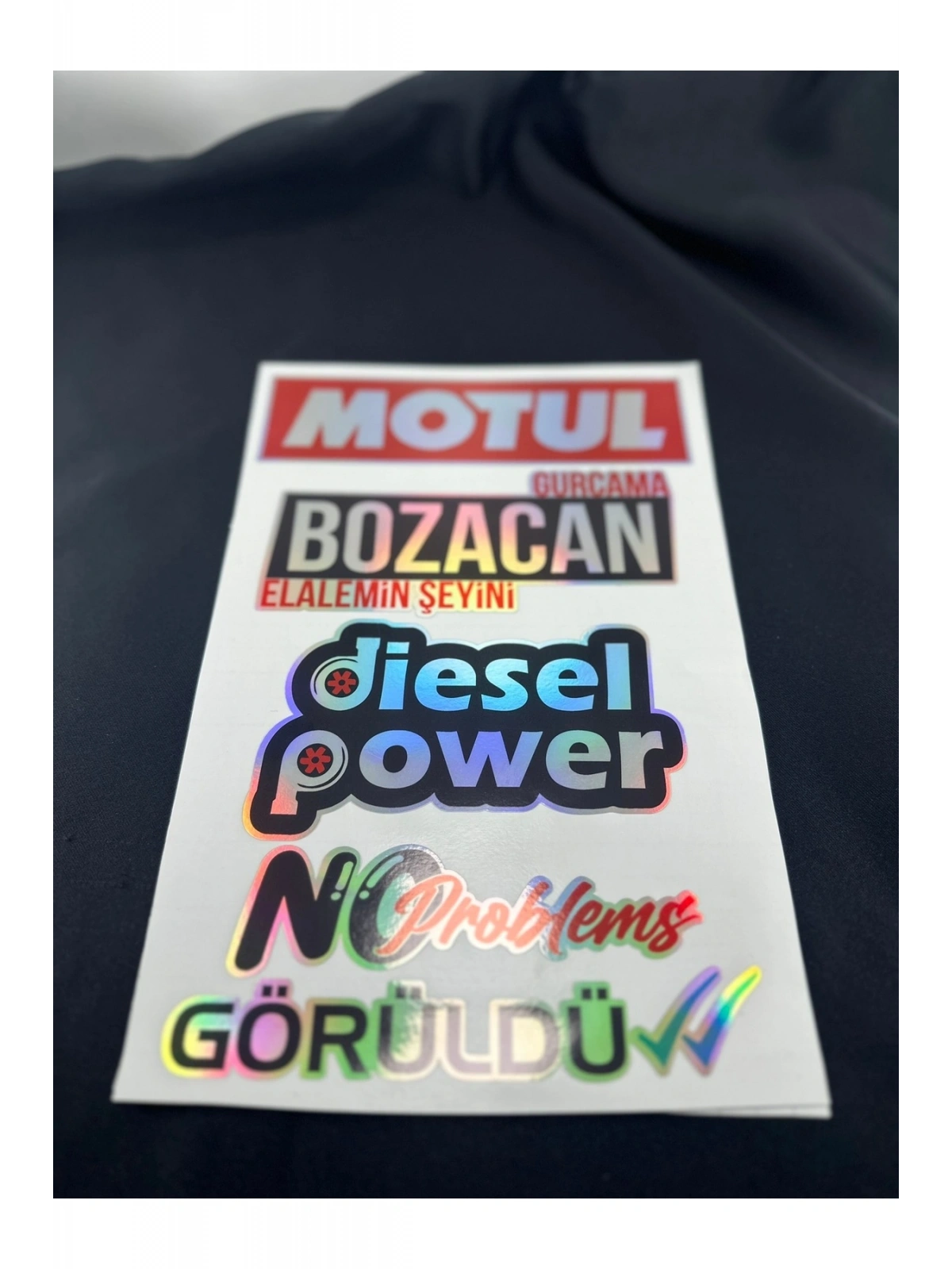 Hologram Arka Cam Sticker Etiket Model 010