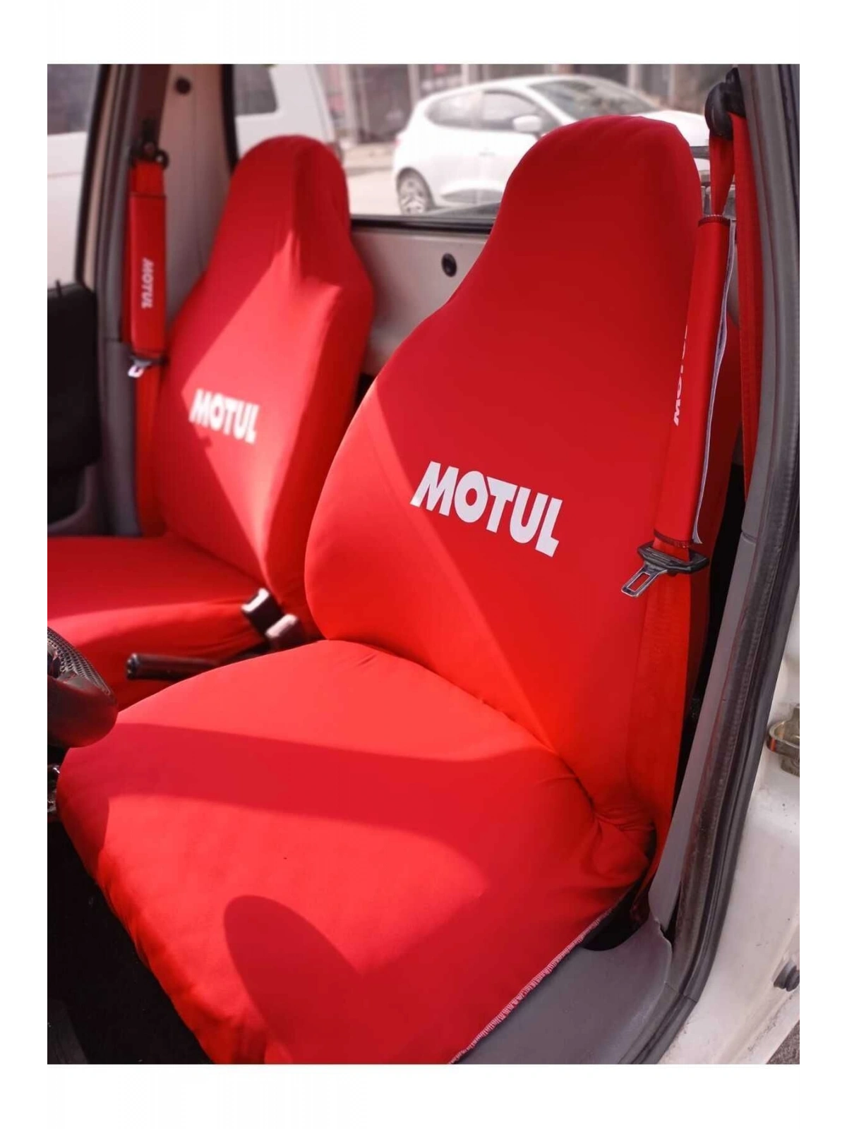 Motul Oto Servis Kılıfı Kırmızı 4 Parça (Tüm Koltuklar İçin)