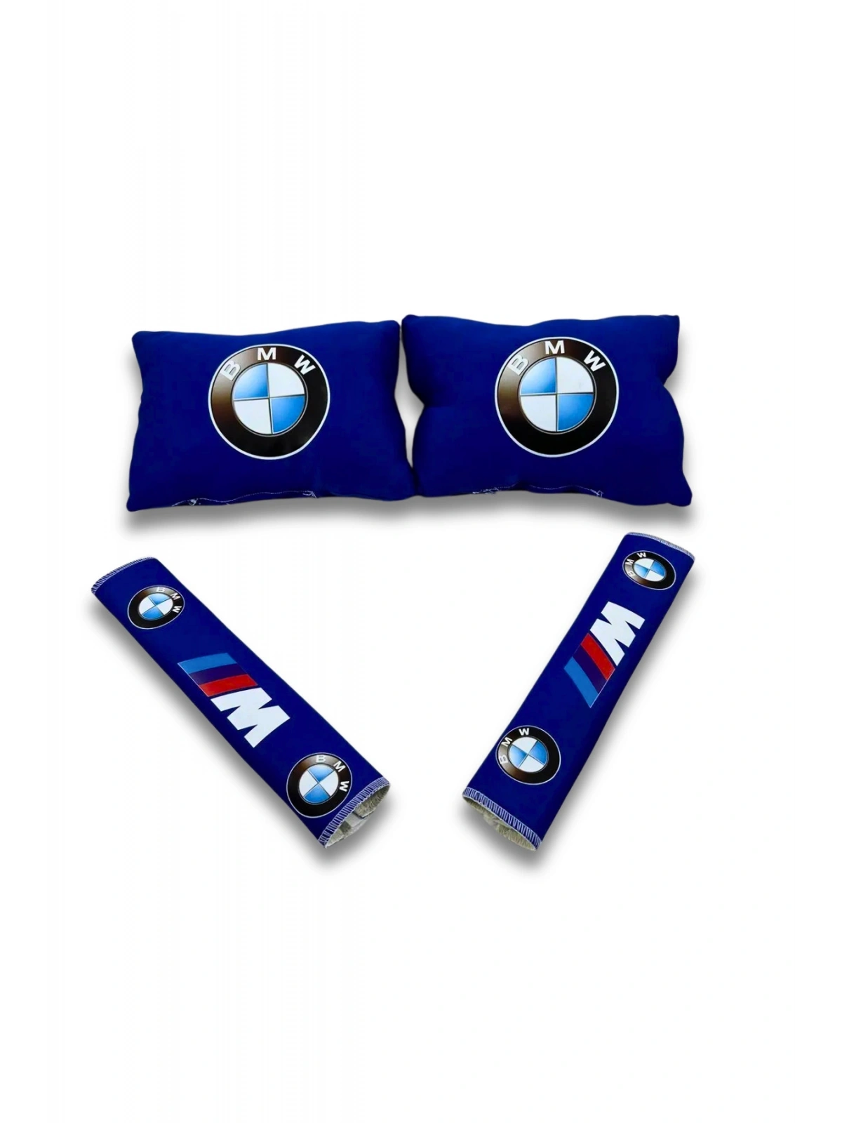 Bmw Boyun Yastığı Emniyet Kemer Pedi Mavi