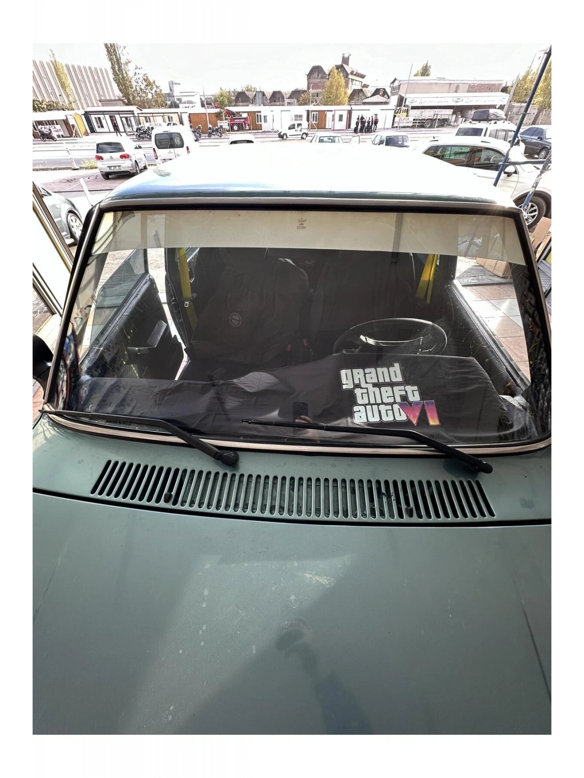 Gta Baskılı Oto Göğüs Örtüsü Grand Theft Auto Siyah
