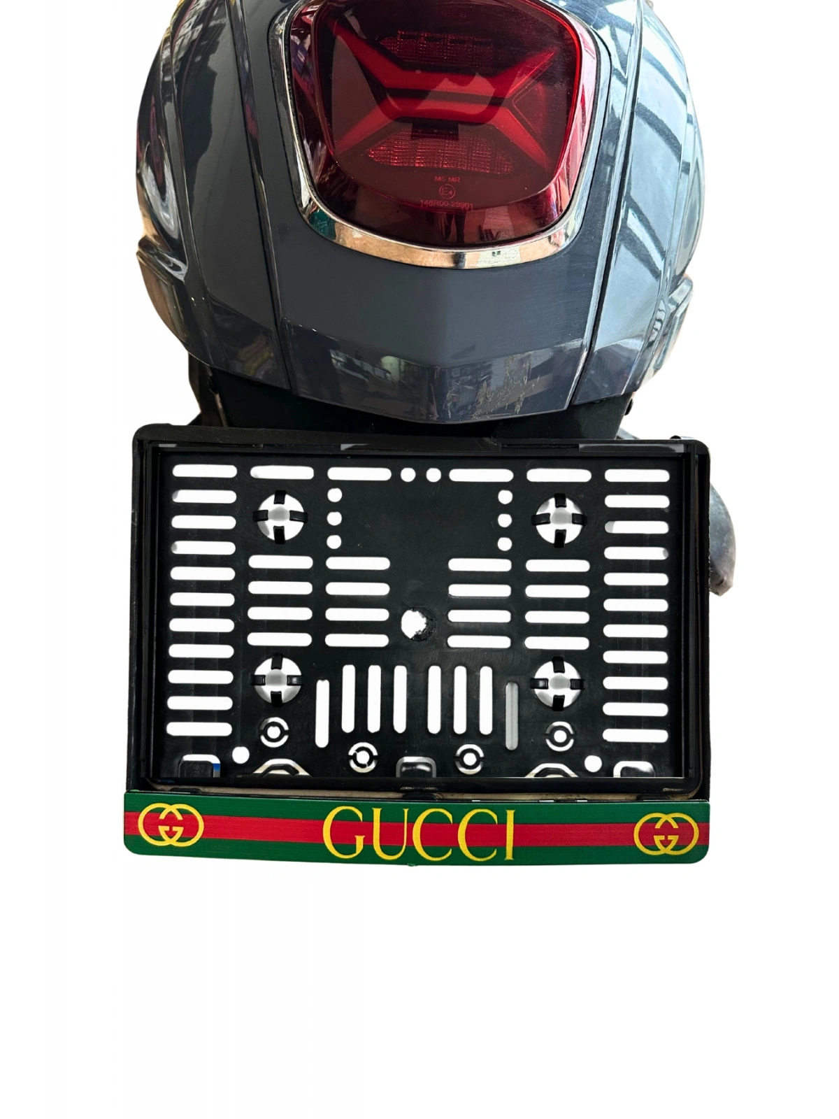 Motor Plakalık Gucc Baskılı Motosiklet Plakalığı