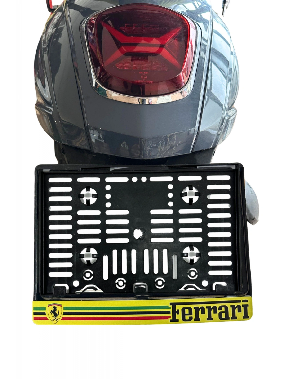 Motor Plakalık Ferrori Baskılı Motosiklet Plakalığı