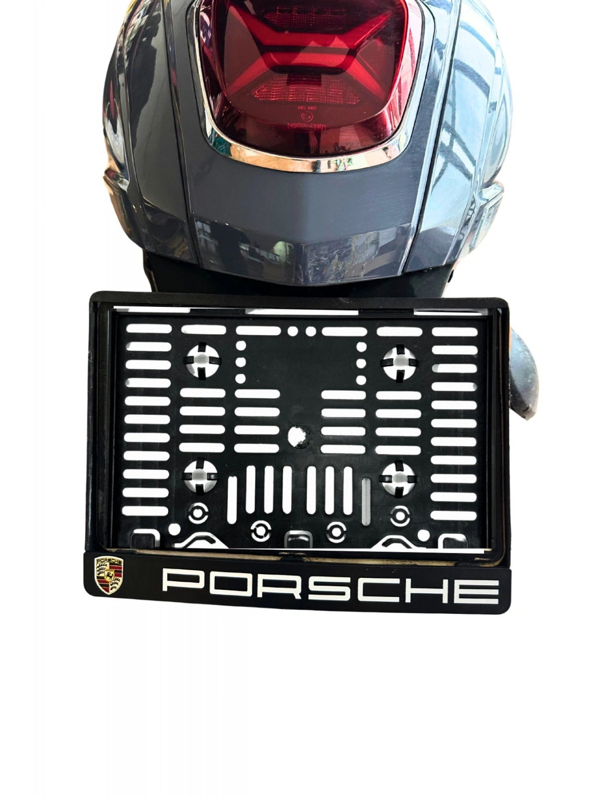 Motor Plakalık Porsche Baskılı Motosiklet Plakalığı