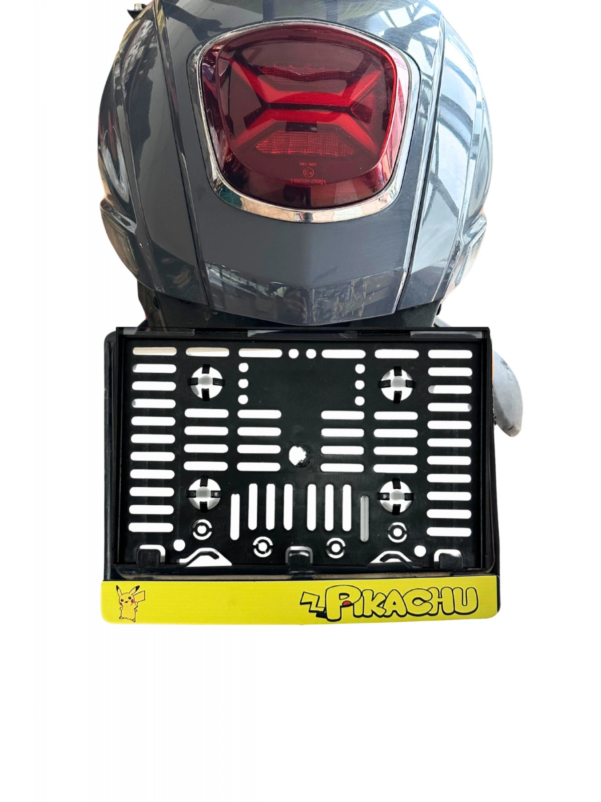 Motor Plakalık Pikachu Baskılı Motosiklet Plakalığı