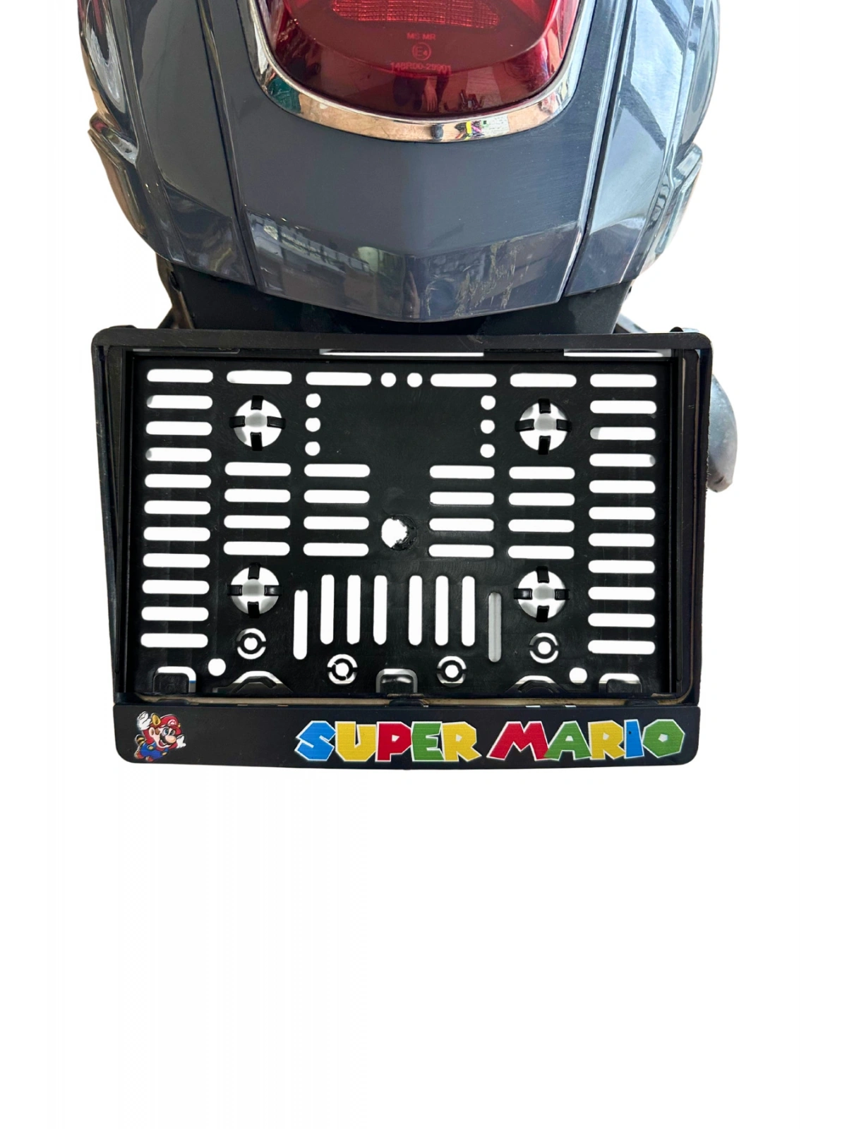 Motor Plakalık Super Mario Baskılı Motosiklet Plakalığı