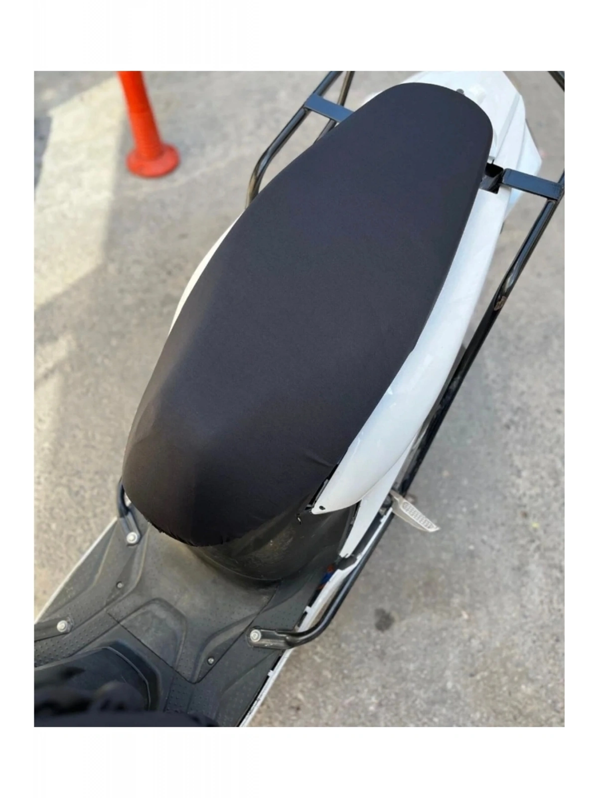SİYAH DESENLİ PENYE MOTOSİKLET KILIFI -MOTOR