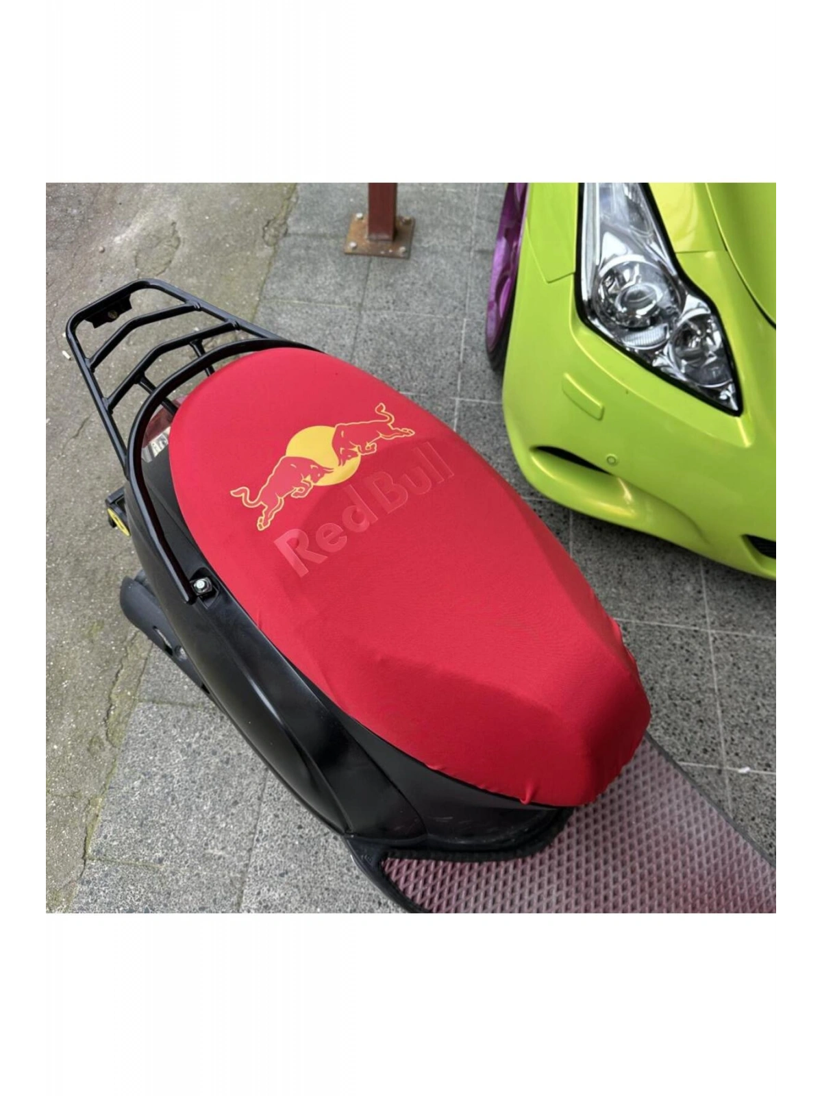REDBULLL KIRMIZI  DESENLİ PENYE MOTOSİKLET KILIFI -MOTOR