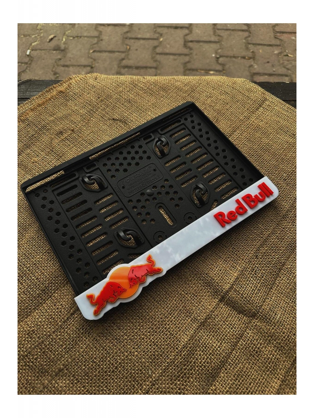 3D REDBULL Takmatik Motor Plakalık 24x15,5 Pleksi