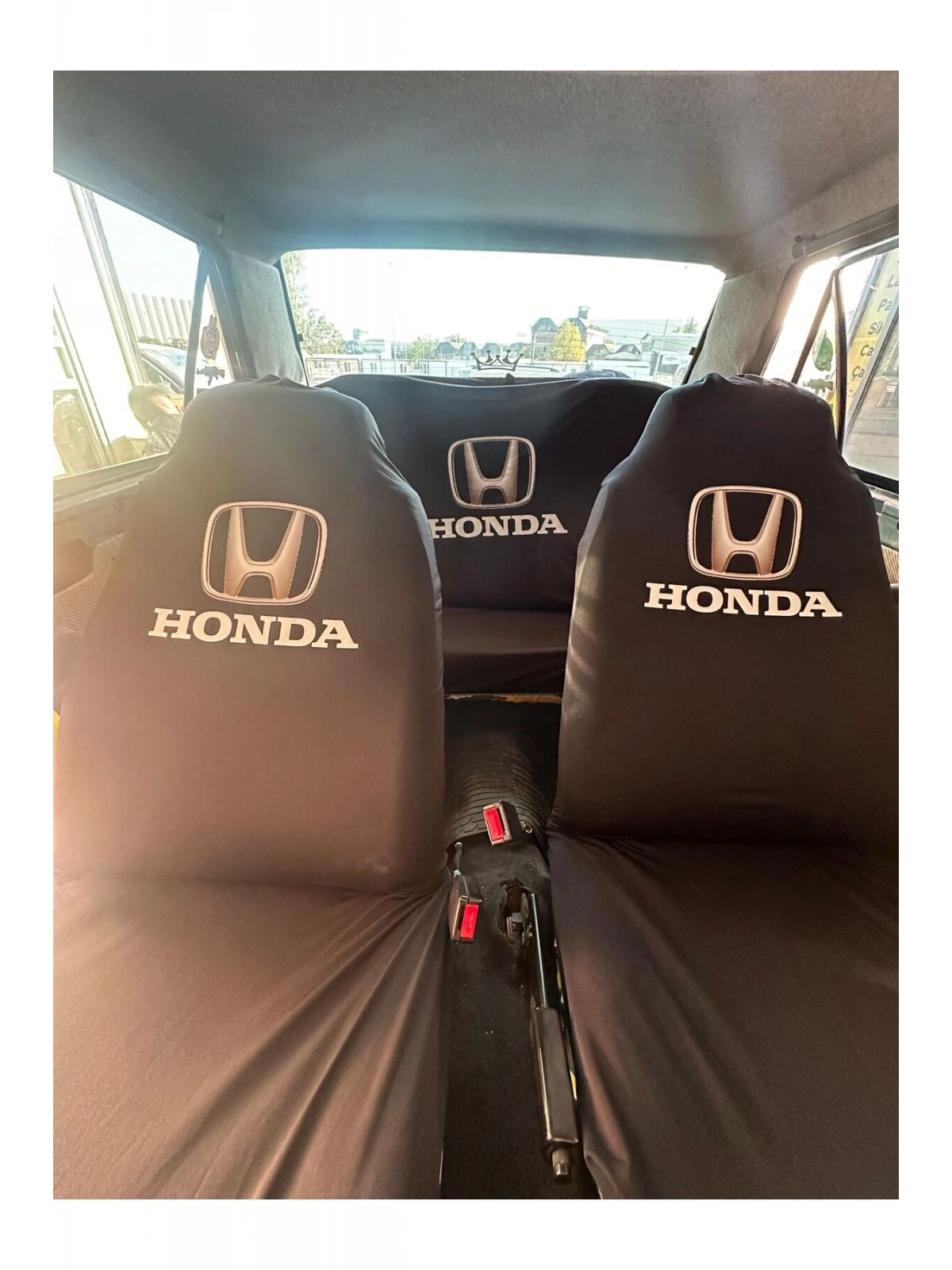 Honda Baskılı Oto Servis Kılıfı Siyah