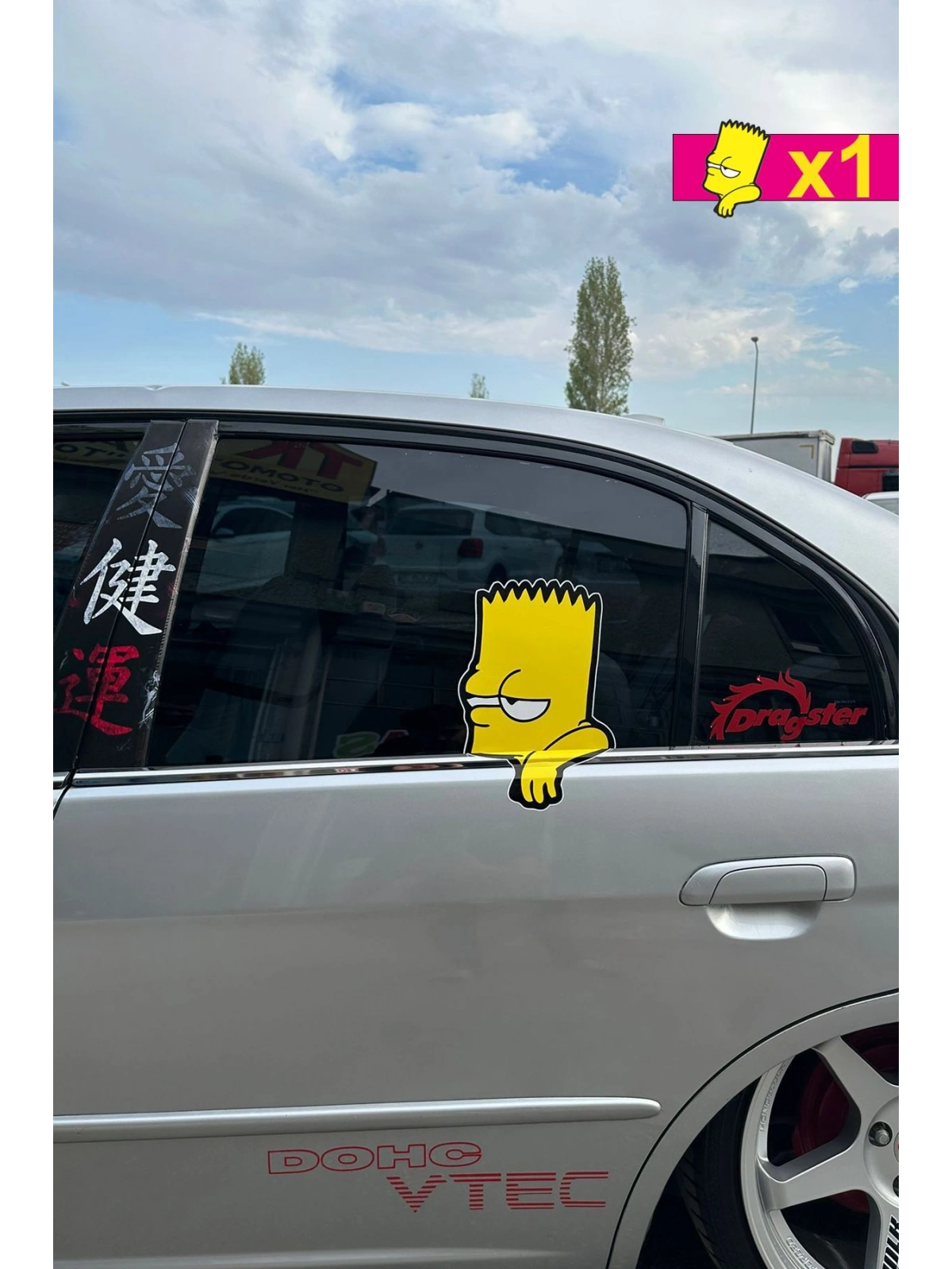 Simpsons Cam Sticker Otomobil Dekoru