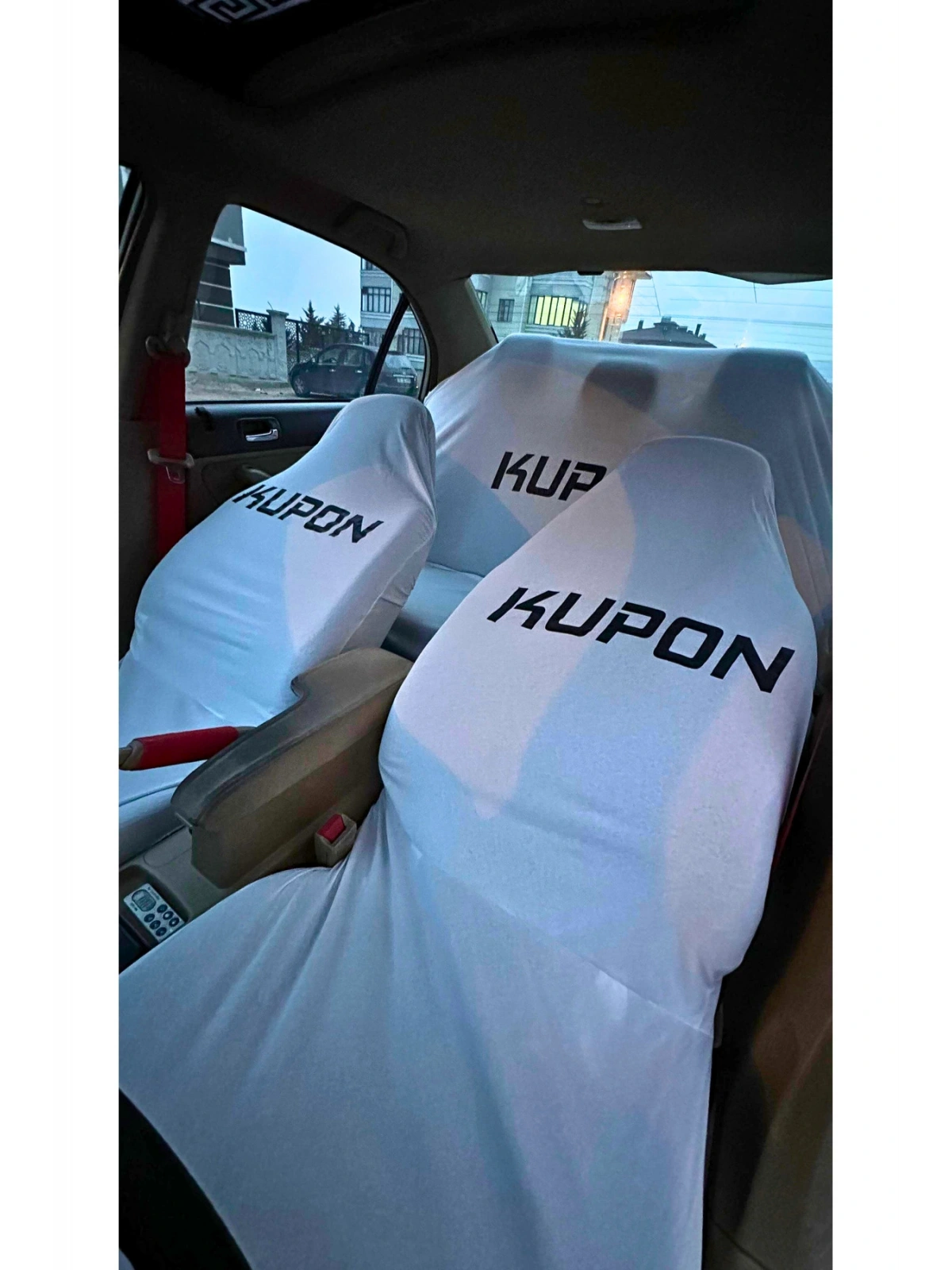 Kupon Baskılı Oto Servis Kılıfı
