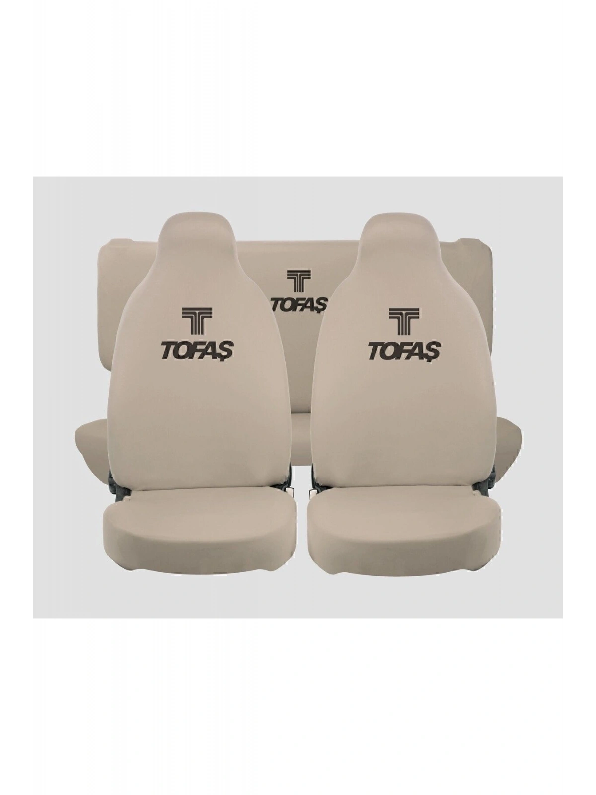 TOFAŞ Araca Uyumlu Oto Koltuk Kılıfı -Araç Penye Koltuk Kılıfı Servis Kılıfı 4 Parça