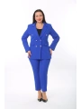 Büyük Beden Dokuma Atlas Kumaş Pantolon Ceket Takım Elbise