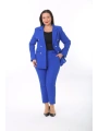 Büyük Beden Dokuma Atlas Kumaş Pantolon Ceket Takım Elbise