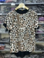 Büyük Beden Leopar Desenli Bluz