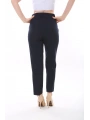 Kadın Atlas Kumaş Cepli Kemerli Pantolon