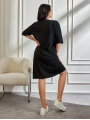 Kadın Büyük Beden Kısa Kollu Elbise