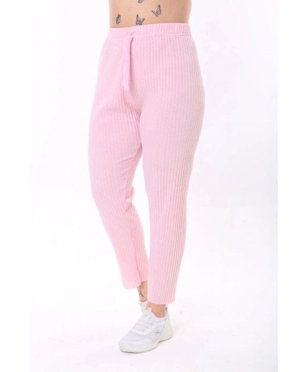 Kısa Kollu Beli Lastikli Yırtmaçlı Rahat Kalıp Ikili Kaşkorse Takım