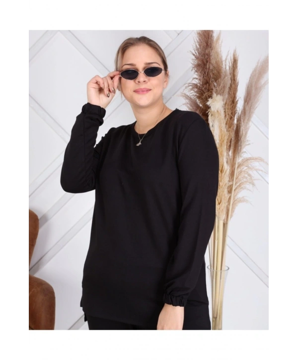 Kadın Düz Renk Büyük Beden Ikiipilik Takım