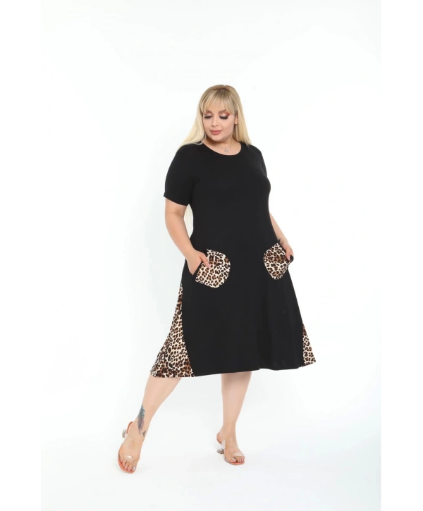 Kadın Siyah Büyük Beden Elbise