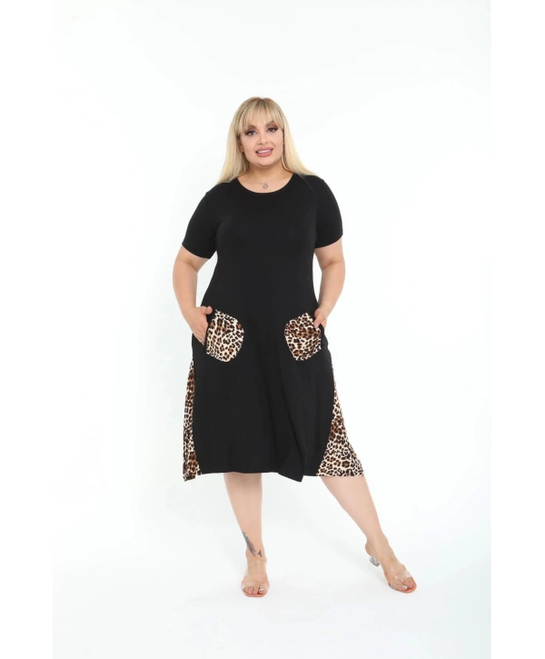 Kadın Siyah Büyük Beden Elbise