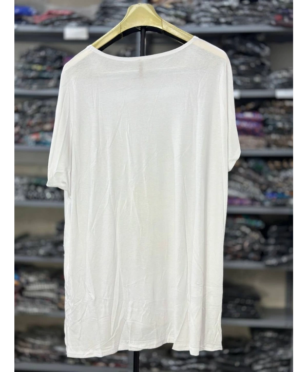 Büyük Beden Çiçek Desenli Bluz 56/62 Bedene Uygun