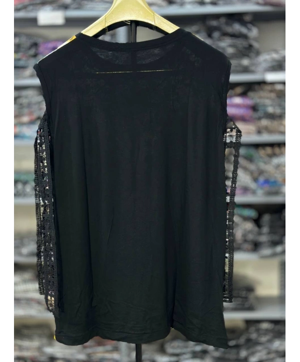 Büyük Beden Çiçek Desenli Bluz