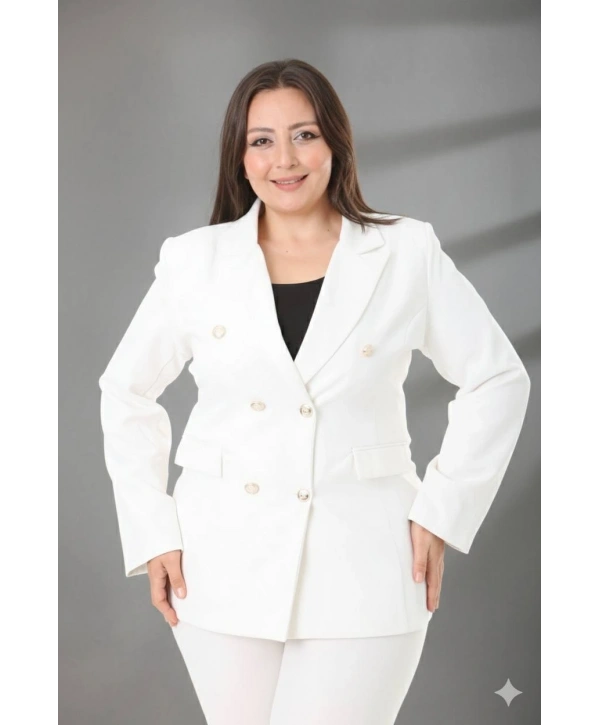 Kadın Dokuma Atlas Kumaş Pantolon Ceket Takım Elbise