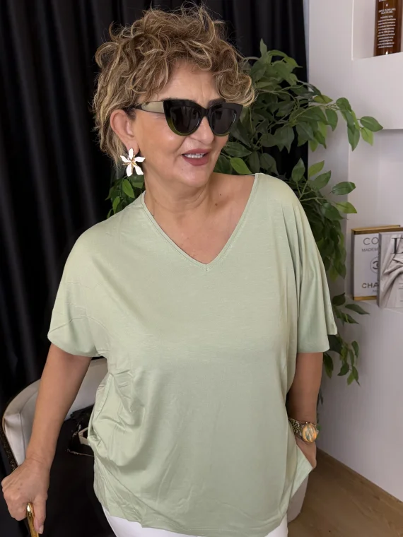 Çağla V Yaka Bluz 612