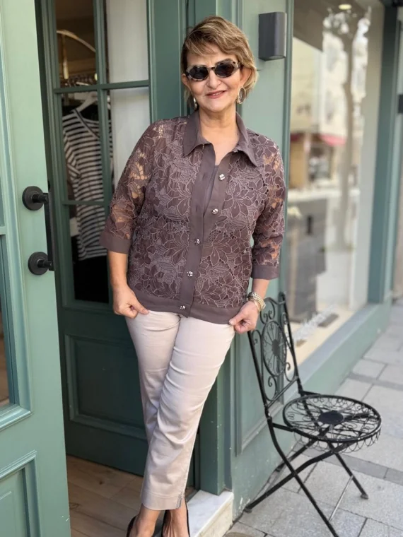 Kahverengi Gömlek Takım 5549