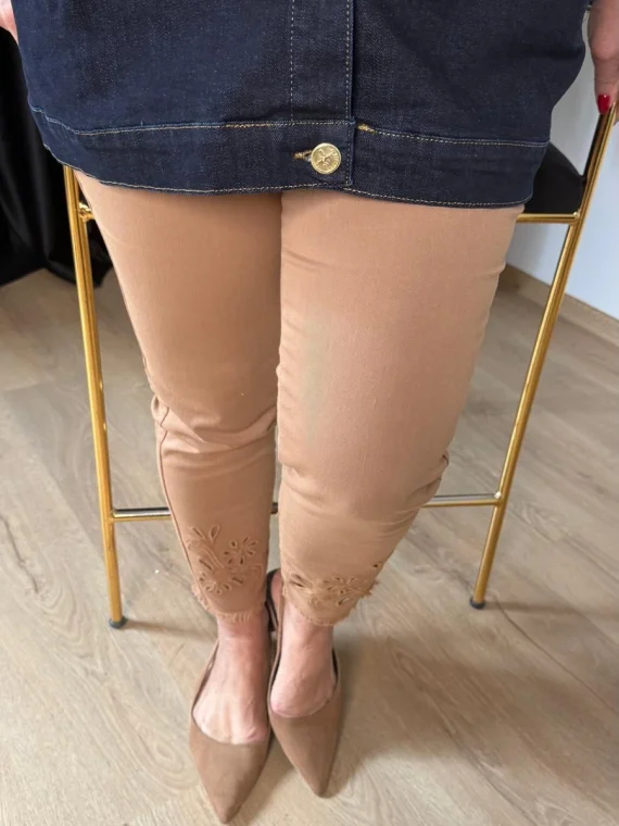 Camel Nakışlı Pantolon P402