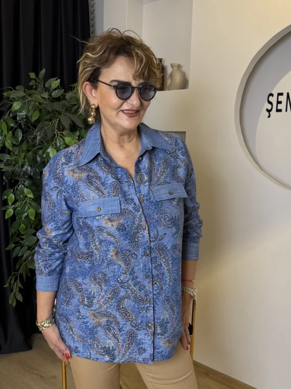 Mavi Kot Gömlek 26-1153