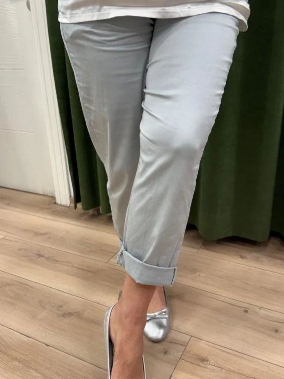 Gri Kemerli Likralı Pantolon LVD