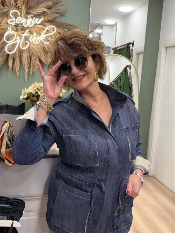 İndigo Trenç 56140