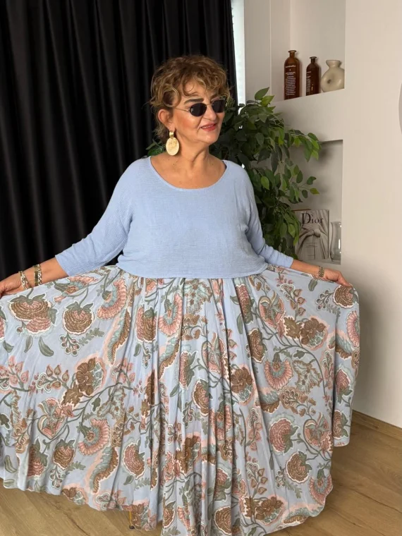 Mavi İkili Elbise LVD