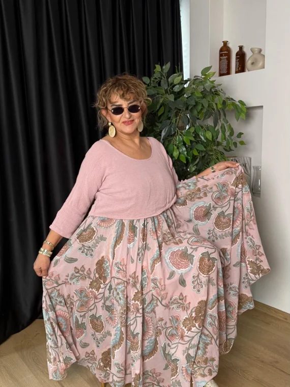 Pembe İkili Elbise LVD