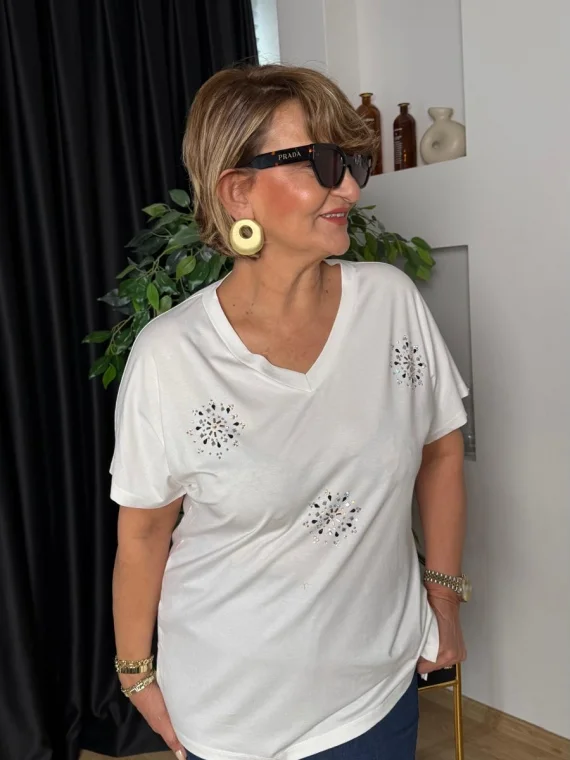 Beyaz Taşlı Penye 26-1313