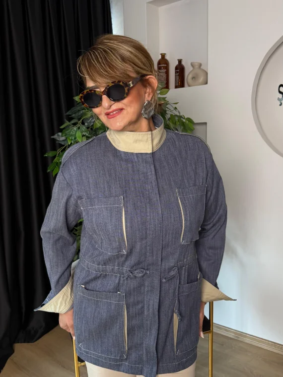 İndigo Trenç 56140