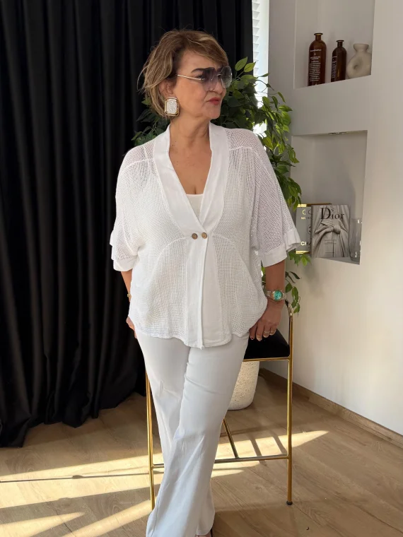 Beyaz File Ceket LVD