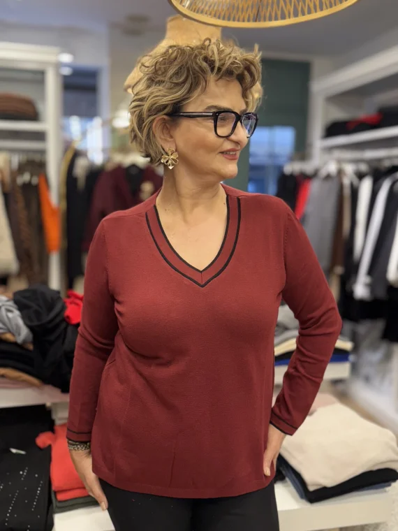 Bordo V Yaka Kazak 31084