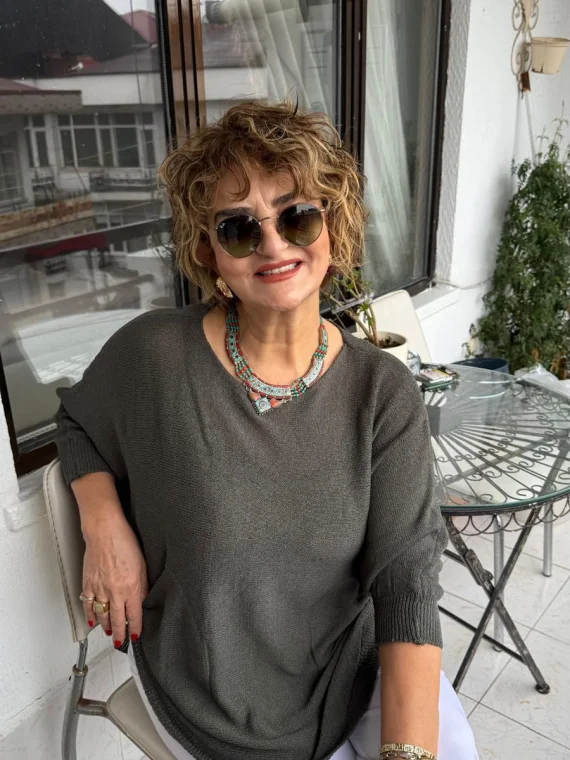 Haki Merserize Bluz 3035