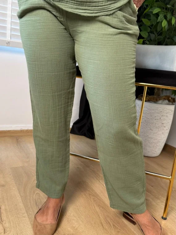 Haki Müslin Pantolon 2410