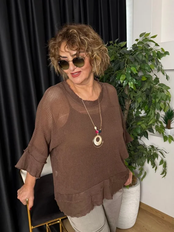 Kahve File Bluz 26154