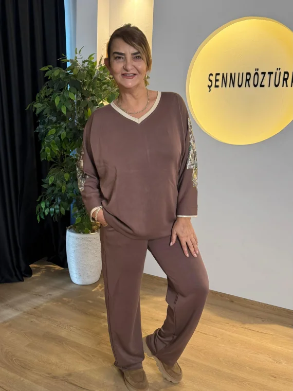 Kahverengi Eşofman Takım 6804