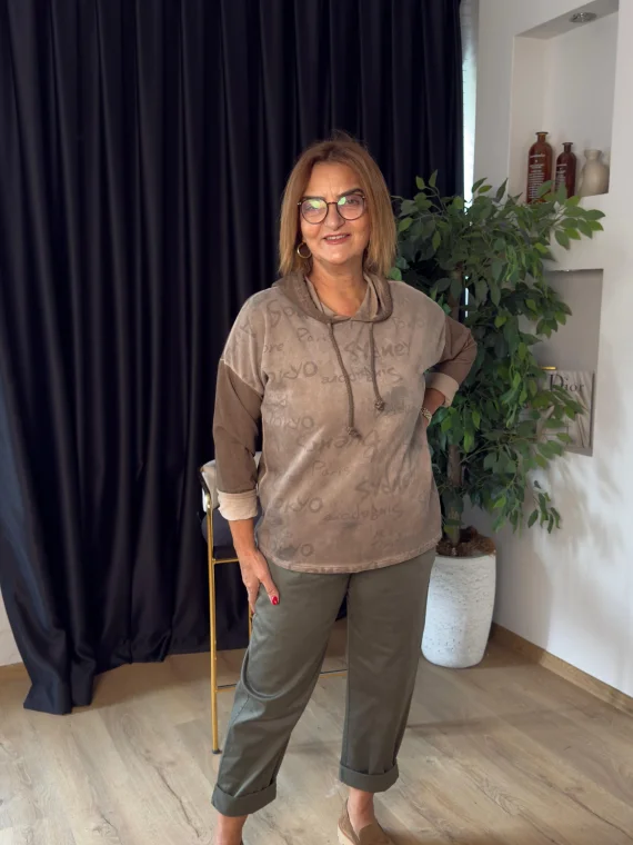 Kapüşonlu Bluz 59091