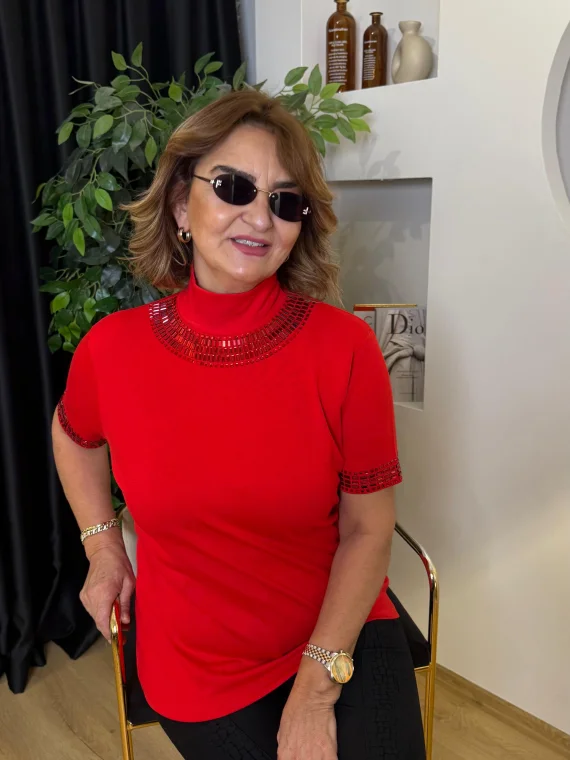 Kırmızı Bluz 8334